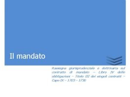 il mandato 1