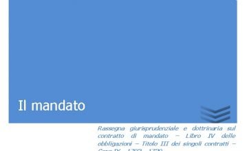 il mandato 1