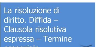 la risoluzione di diritto 1