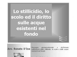 lo stillicidio lo scolo ed il diritto sulle acque esistenti nel fondo 1