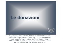 le donazioni 1