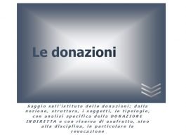le donazioni 1