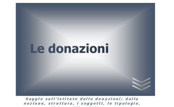 le donazioni 1